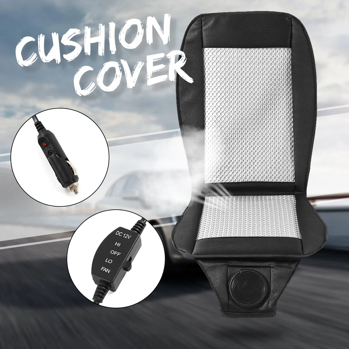 12V Новая летняя крутая вентиляционная подушка для автомобиля охлаждающее