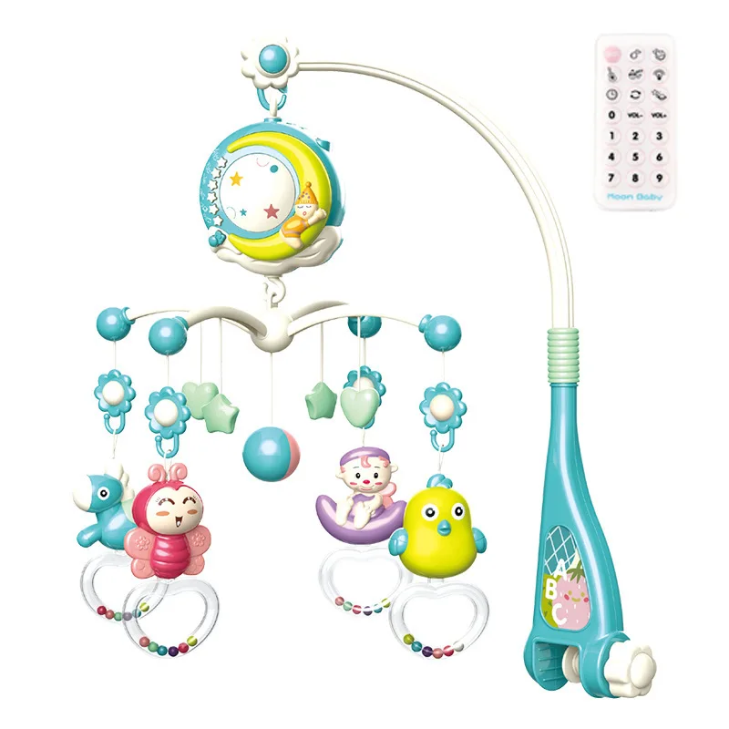 

Baby Mobiles Rattles Crib Music Educational Toys Bed Bell Carousel for Cots Projection Infant Baby Toy 0-12 Months for Newborns