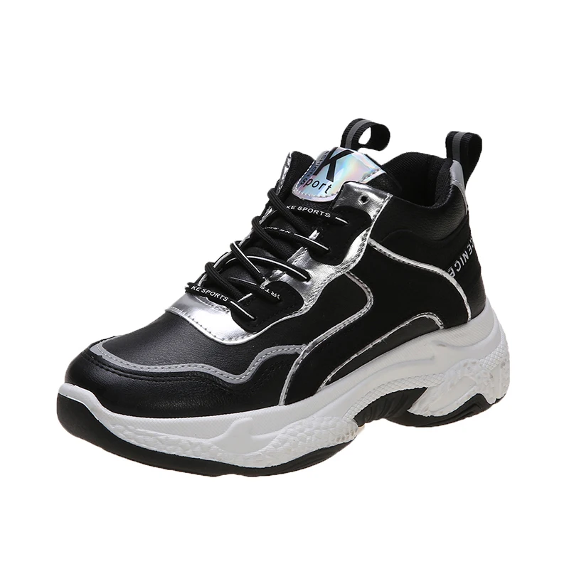 2020 Весенняя женская модная обувь Светоотражающие Кроссовки Повседневная на