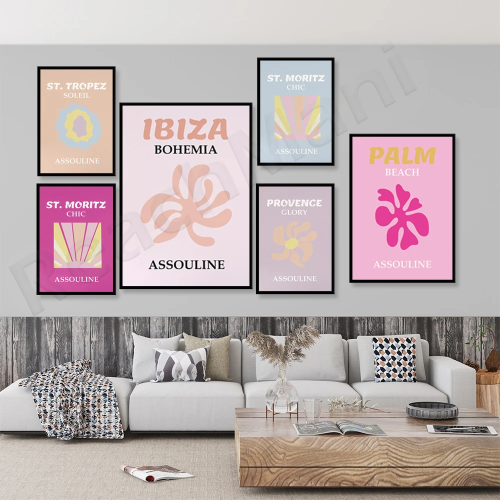 

Hot sale Assouline prints, Saint Tropez posters, Provence murals, St. Moritz travel prints, Palm Beach prints, Ibiza prints, col