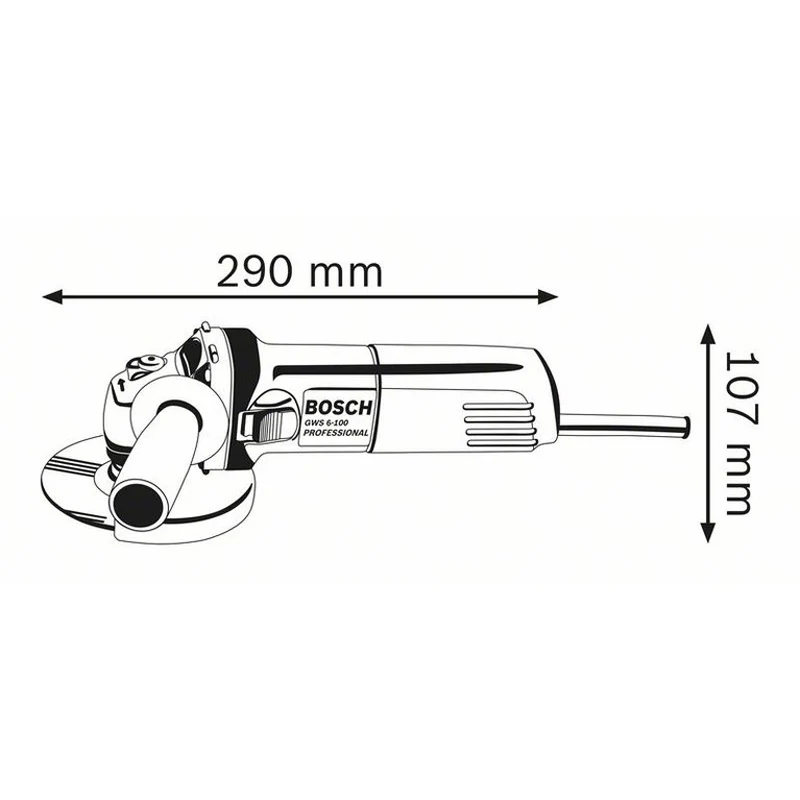 BOSCH GWS 6 100 670 Вт мощность угловая шлифовальная машина для резки полировальная с