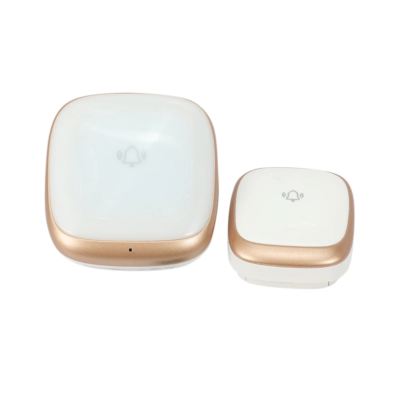 

Hot TTKK Wireless Doorbell Waterproof Self-Powered Smart Door Bell Home No Battery Required Cordless Ring Dong US Plug