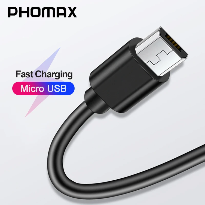 Usb кабель PHOMAX 2 А Micro usb для быстрой зарядки и передачи данных Samsung j7 huawei redmi 4x5 vivox20x7