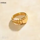 Скидки SOMMAR на потерю денег! Золотое кольцо с абстрактной линией для мужчин и женщин, размеры 6 7 8, цена за евро
