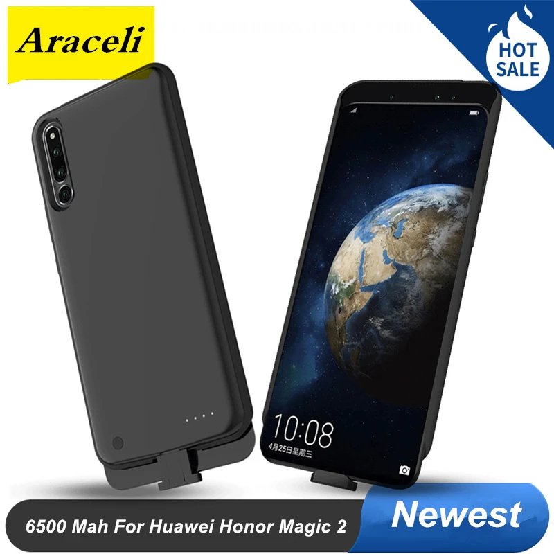 Чехол для Huawei Honor Magic 2 резервный аккумулятор 6500 мАч зарядное устройство внешний