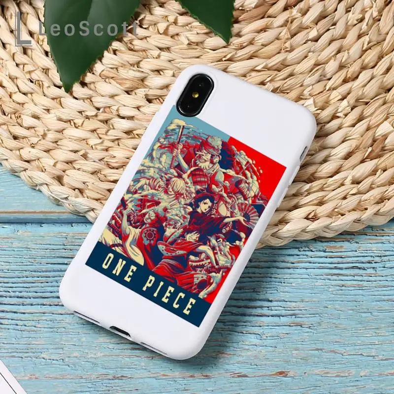 

ONE PIECE Japan Anime Cartoon Phone Case Candy Color for iPhone 11 12 mini pro XS MAX 8 7 6 6S Plus X 5S SE 2020 XR