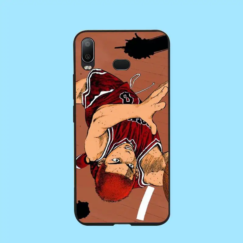 Японский мягкий силиконовый черный чехол PENGHUWAN с аниме Slam Dunk для Samsung A10 A20 A30 A40 A50 A70