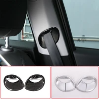 for alfa romeo giulia 2017 2020 abs chrome plated carbon fiber car front seat belt cover decorative sticker car accessories