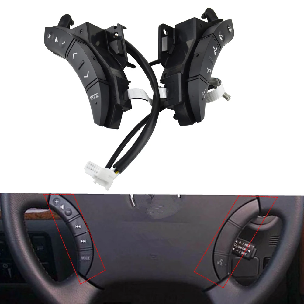 

Переключатель управления на руль для Toyota Highlander Land Cruiser, черный, серый цвет, новинка, OEM 75B037 84247-58010, автомобильные аксессуары