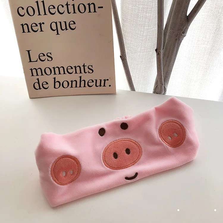 New Cartoon Animal Headband for Women Girls Little Pig Pink Yellow Color Party Friend Wedding Jewelry Accessory |