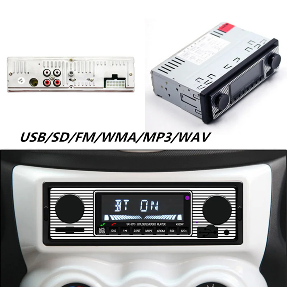

Car USB FM retro radio classic auto radio player Bluetooth-compatible Stereo Vehicle avtagnitola retro car radio MP3 Player
