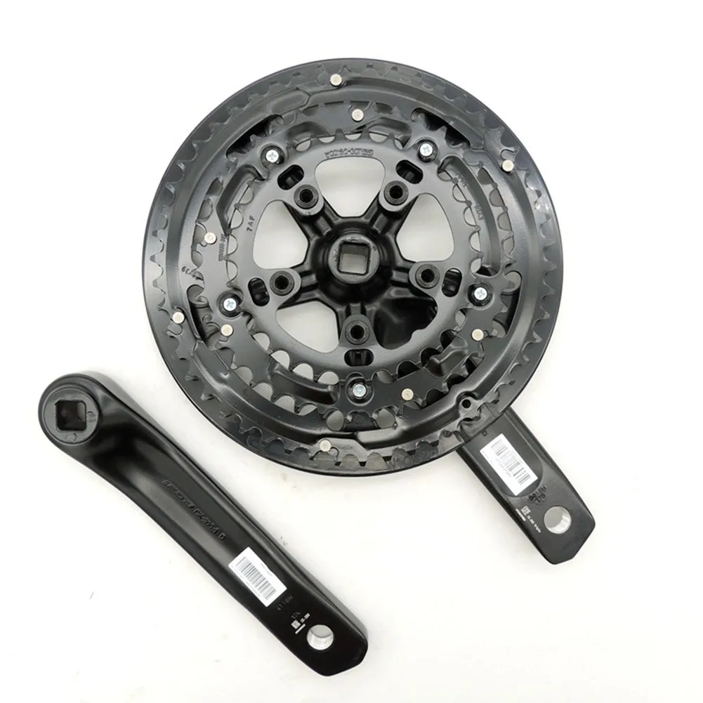 

1 Pair Bike Crank Replacement 170mm Triple MTB Chainset - 170mm Crank Arm - 50T / 39T / 30T - Square Taper