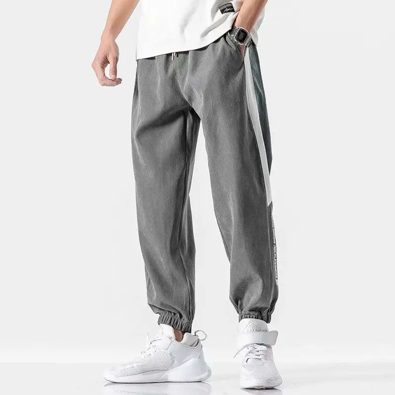 

Cargo Pants Men New Spring Beam Feet Korean-Style Sweatpants Man Casual Pants Men Loose Streetwear