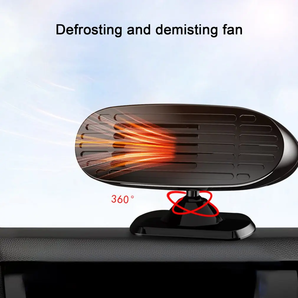

Car Heater Mini Car Electric Heater Car Cold And Warm Air Defrosting Snow Demister In Line Cigarette Lighter