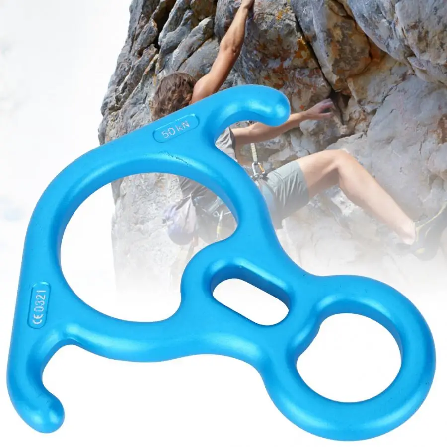 

Climb tools 50KN Ox Horn Ring Carabiner High Strength Descender for Outdoor Climbing Rescue Professional
