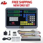 Светодиодный экран, 2-осевой цифровой индикатор DRO с 50-1000 мм 5um, цифровые линейные весы для токарного фрезерного станка