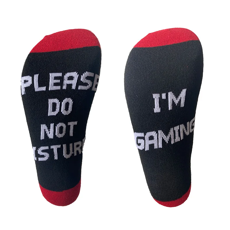 

Socks men and women socks fun socks funny cotton fashion socks do not disturb me playing games socks
