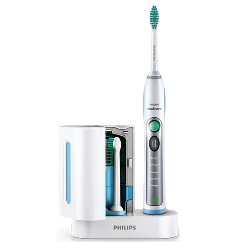 Электрическая зубная щетка Philips Sonicare HX6972/10 Smartimer и Quadpacer белого серебристого цвета