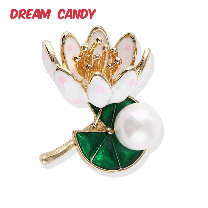 Фантазийные 16 Стиль элегантный жемчужный цветок броши для женщин разноцветной