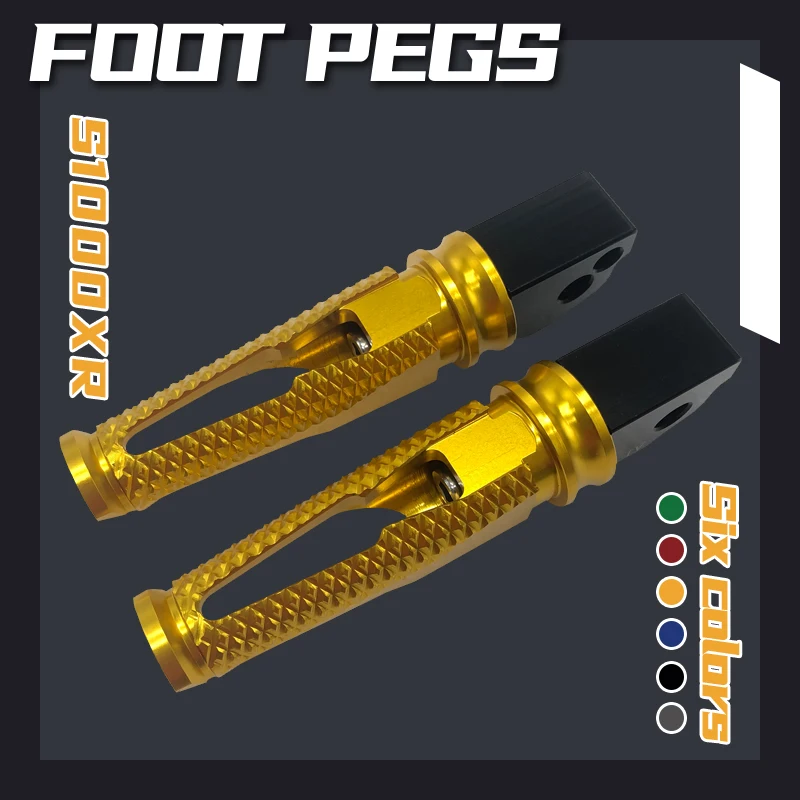 

For S1000XR S1000 XR Motorcycle Rear Footrest S 1000 XR Foot Pegs Footpegs CNC Passenger Pedals
