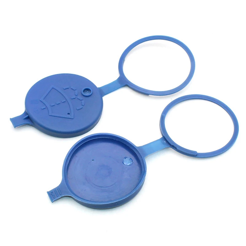 

Car Windshield Wiper Washer Fluid Reservoir Tank Bottle Pot Cap Lid Cover For Peugeot / Citroen Pair Blue 2PCS