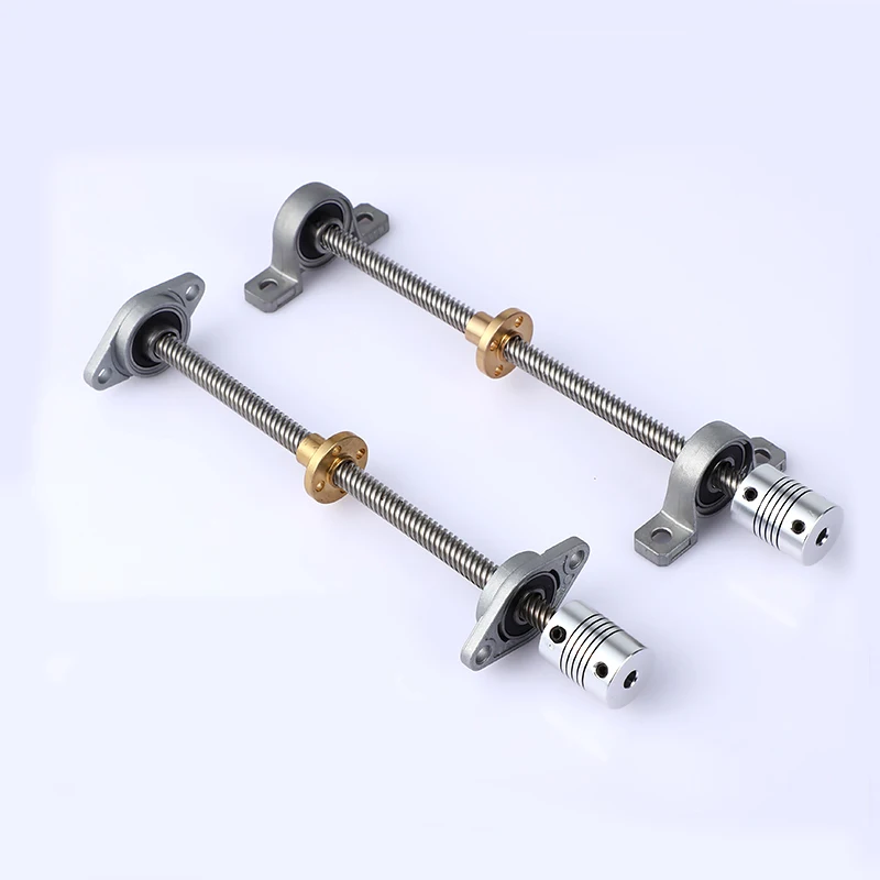 1 комплект 100/200/300/400/500 мм 3D принтер и CNC T8 свинцовый винт 8 + латунная Медная гайка KP08