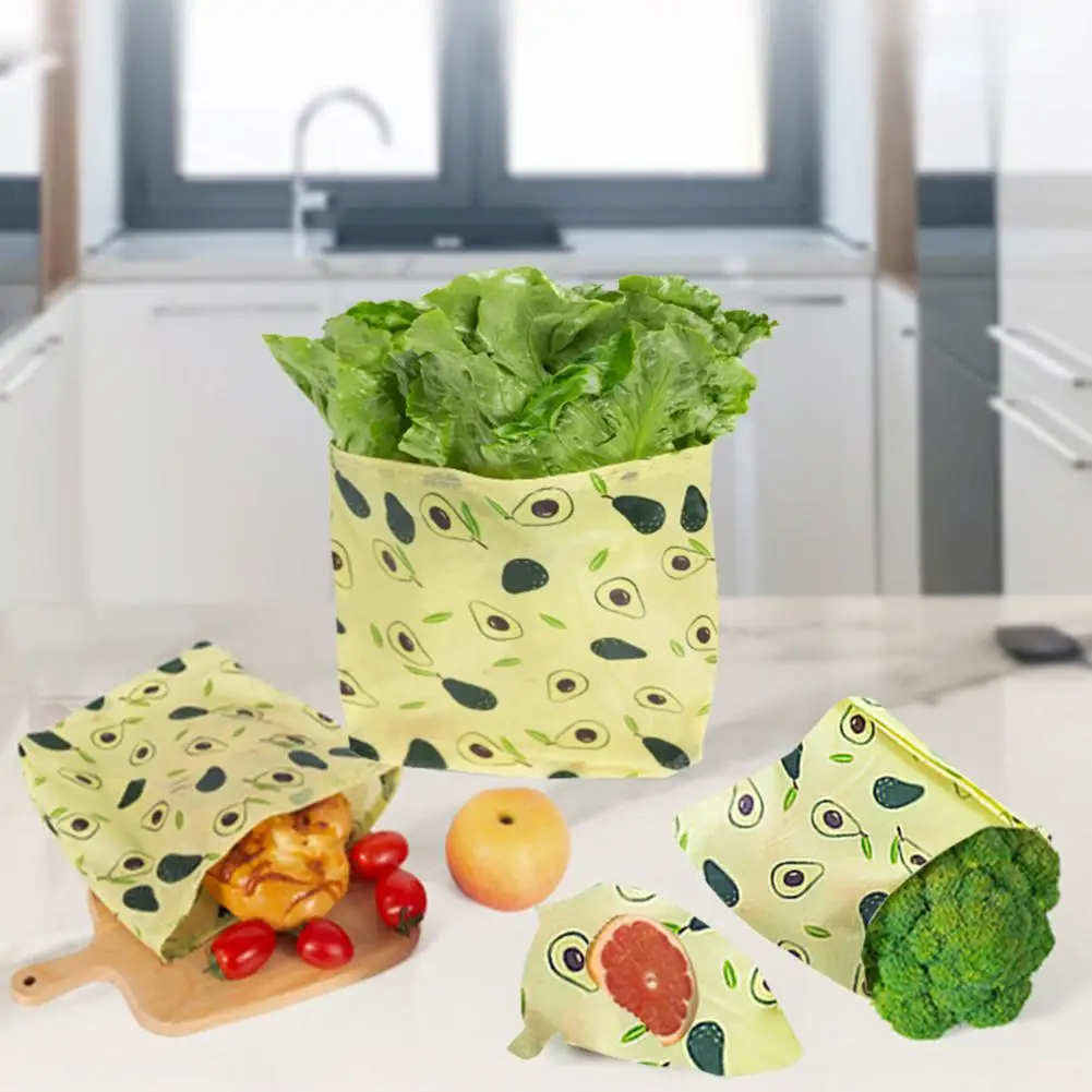 

Beeswax Food Wrap Reusable Beeswax Wrapper Plastic-Free Food Storage Wraps for Kitchen Food Storage Camping Travel