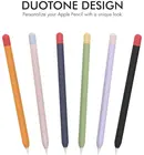 Чехол для Apple Pencil 1-го поколения, силиконовый чехол с кабельным адаптером, комплект из тросов, совместимый с Apple Pencil 1-го поколения