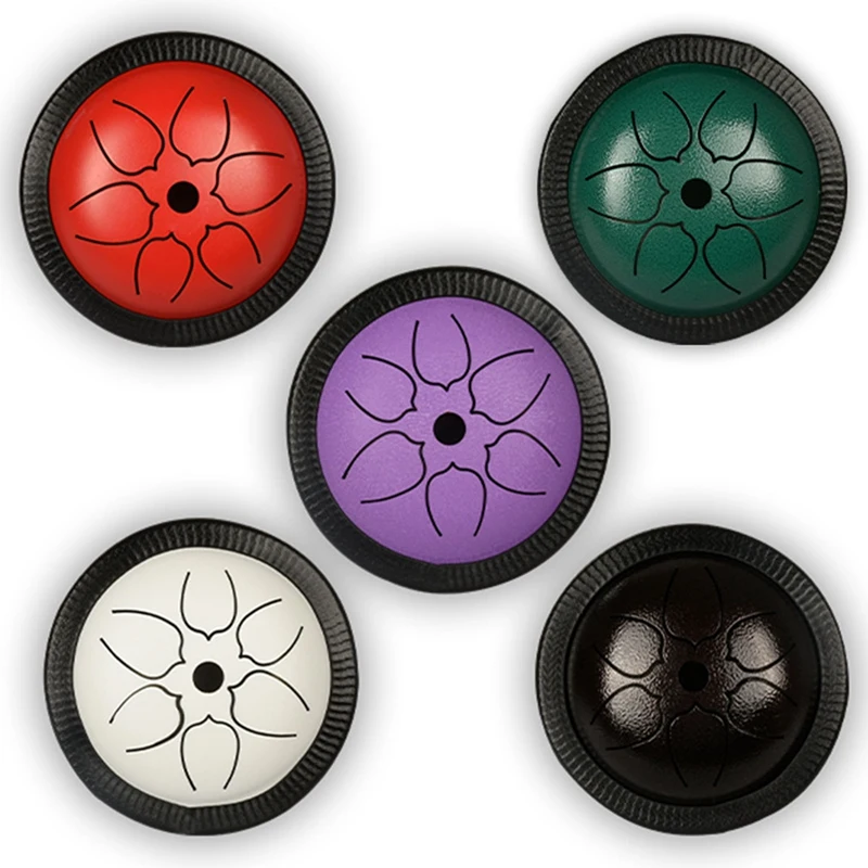 

6 Inches Steel Tongue Drum Ethereal Drum 6 Kinds of Notes with Drumstick,Travel Bag, Suitable for Children Adults
