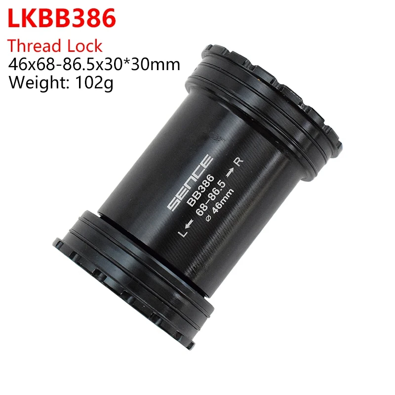 LKBB386 46x30mm BB30 PF30 BB386 BSA 30 24 22 мм Нижний Кронштейн велосипед BB запчасти, подшипник 68 73 мм центральная ось дорога MTB набор игрушек для SHIMANO SRAM - Цвет: LKBB386 46x30mm