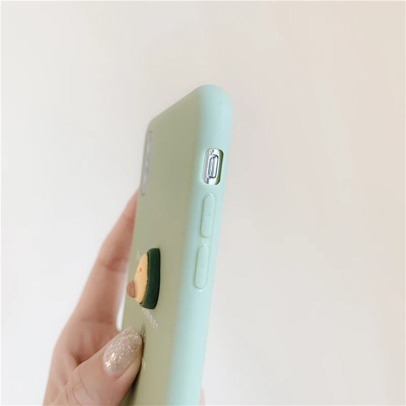 Чехол для телефона LOVECOM с 3D фруктами авокадо персик iPhone 11 Pro Max XR X XS 7 8 6S чехол