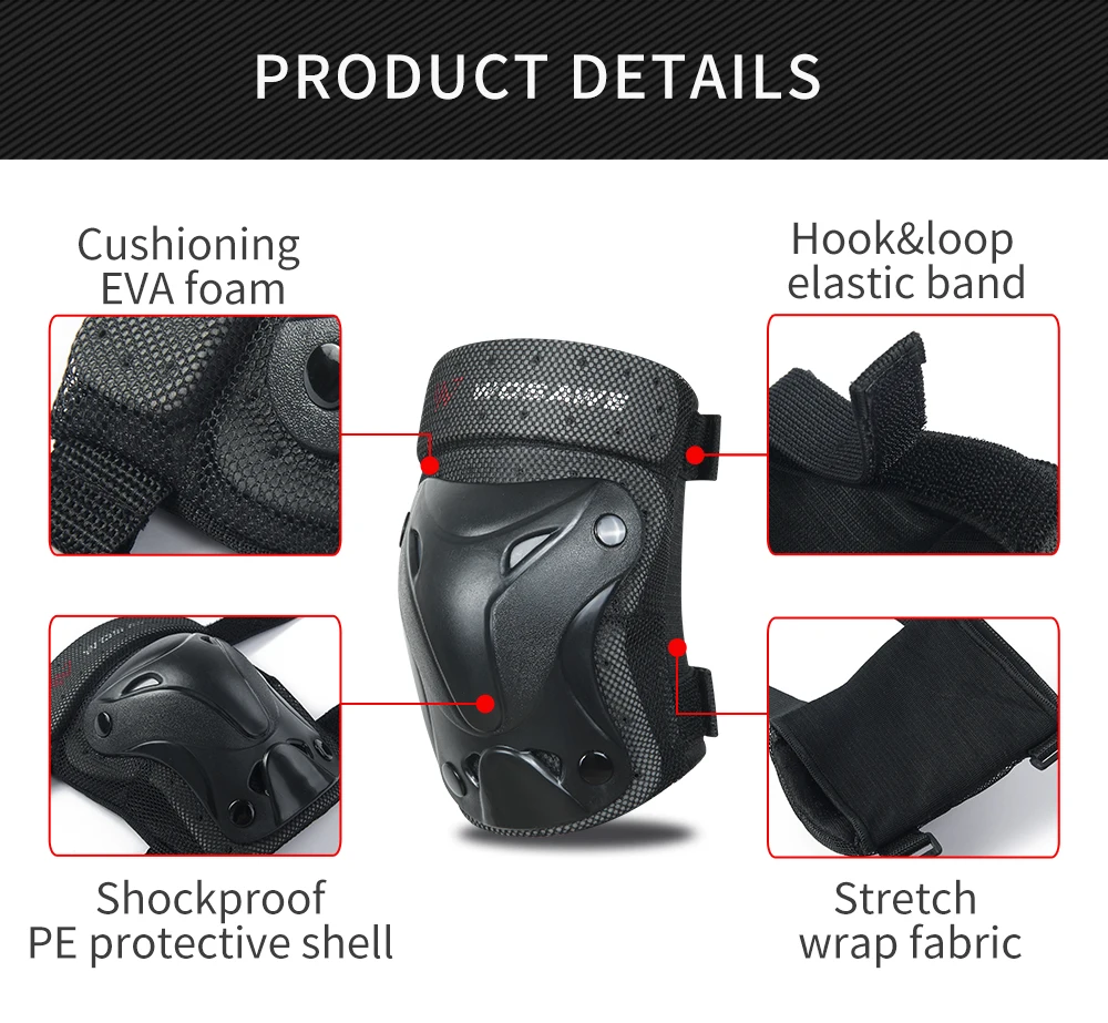 WOSAWE Детские Молодежные наколенники налокотники для активного отдыха