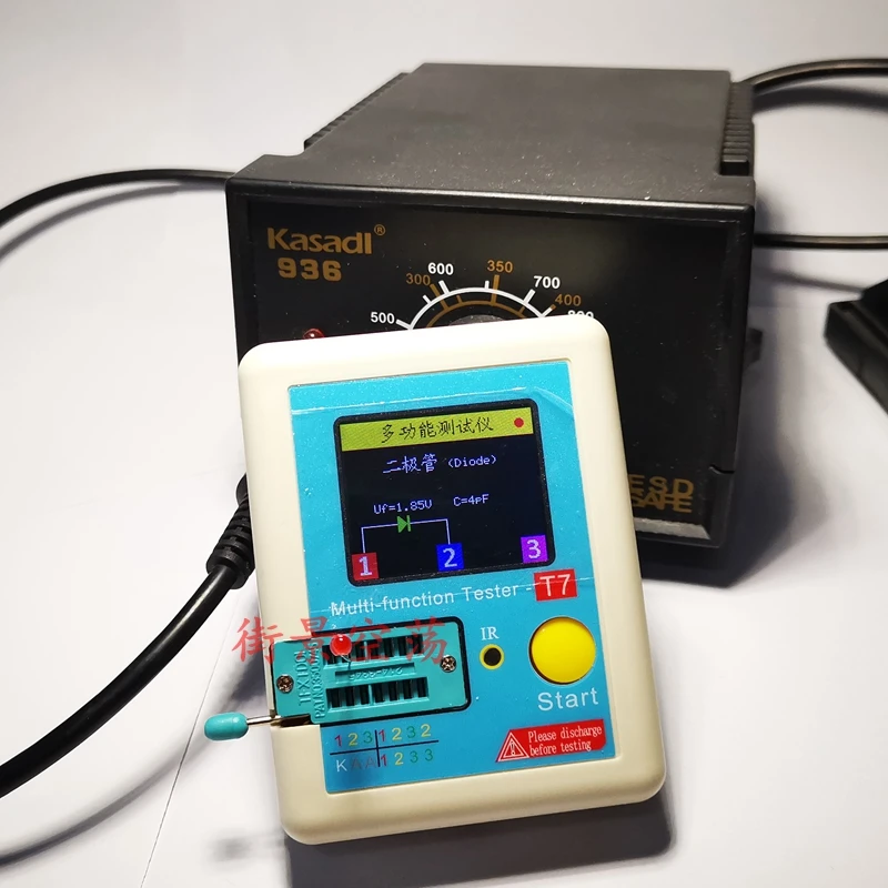 Прибор для проверки транзистора, Φ полноцветный экран, графический ...