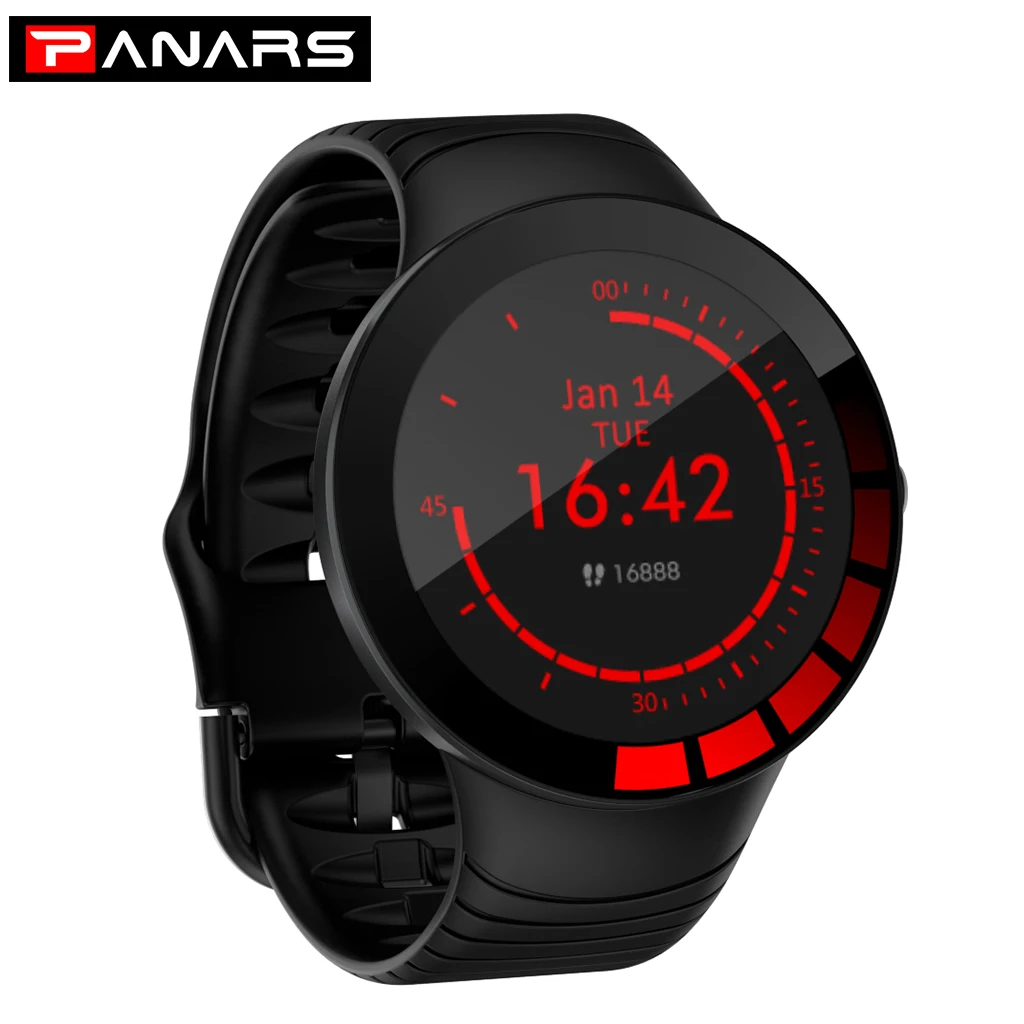 

Men Smart Watch Calories Heart Rate Blood Pressure Tracker Multilingual IP68 Waterproof Long Standby Countdown For IOS Android
