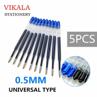 5 pc 424 black blue ink gel pen refill l98mm recharge replacement for metal ballpoint pen neutral refills office school supply