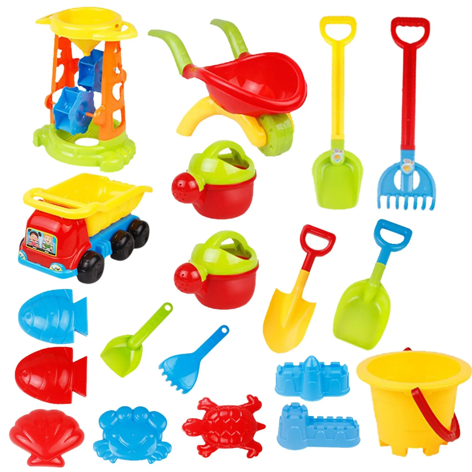 

20 Piece Beach Toy Sand Set Sand Play Sandpit Toy Summer Outdoor Toy Children Sandglass Shovel Tool Gifts Beach Sand Toys