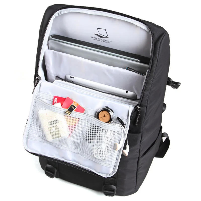 Kingsons мужской женский рюкзак водонепроницаемый 15 6-дюймовый для ноутбука модные