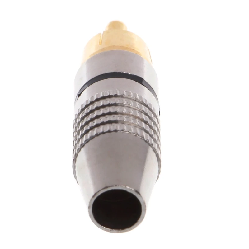 10Pcs RCA Plug Audio Video Locking Cable Connector Gold Plated Drop Ship | Обустройство дома