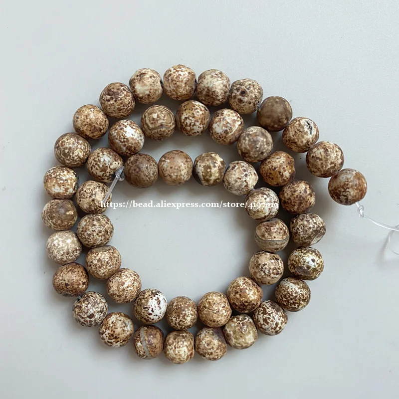 Бесплатная доставка круглые бусины из натурального агата с текстурой древесины