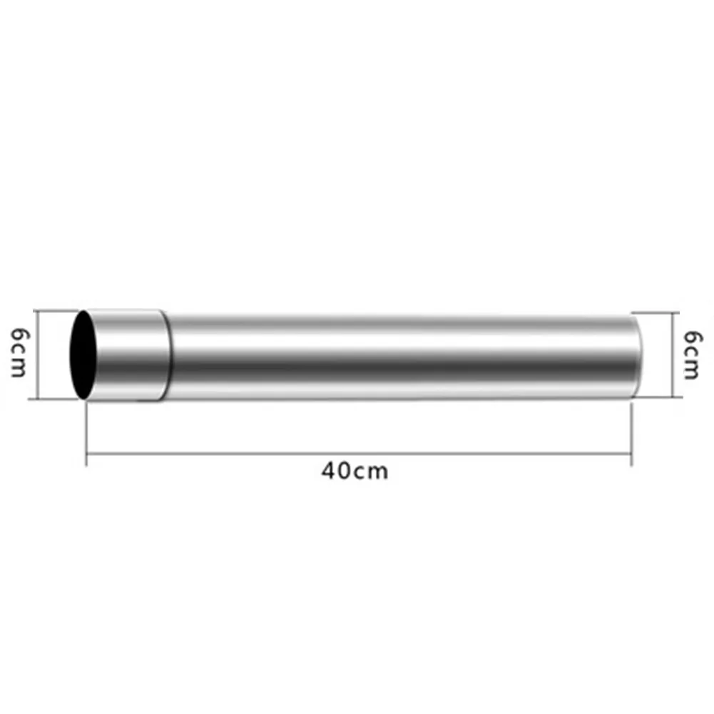 

20cm/30cm/40cm Stainless Steel Stove Chimney Pipe 6cm Flue Liner Rigid Smoke Pipe For Heating Flue Boiler Exhaust Pipe