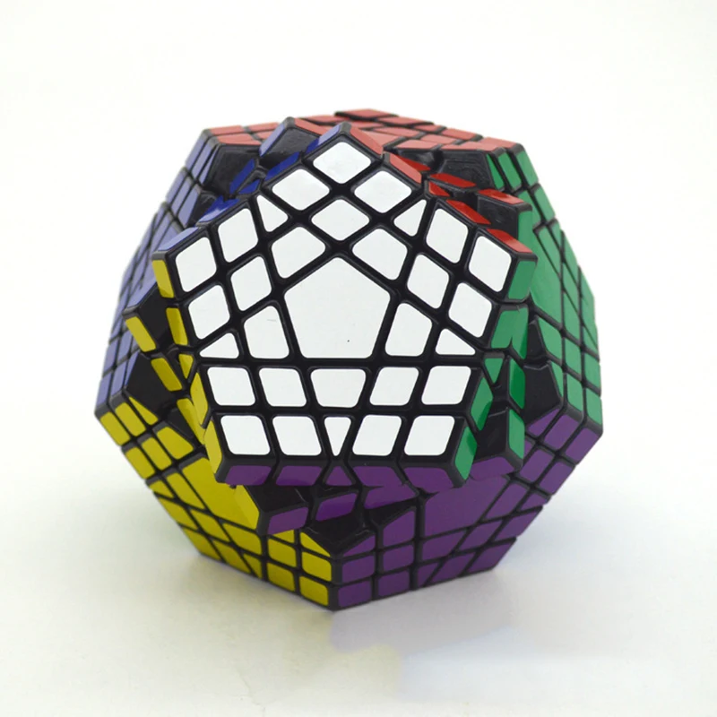 Shengshou 5x5 Gigaminx магические кубики головоломка черно-белый Додекаэдр скоростных
