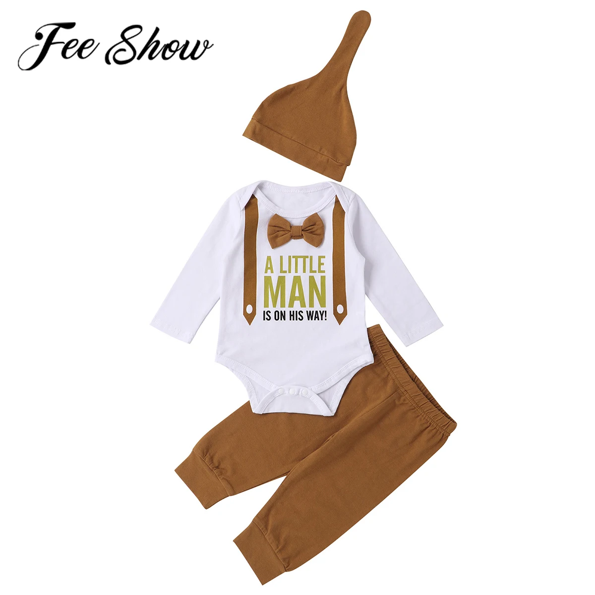 

3 шт./комплект, детский хлопковый комбинезон с бабочкой и надписью