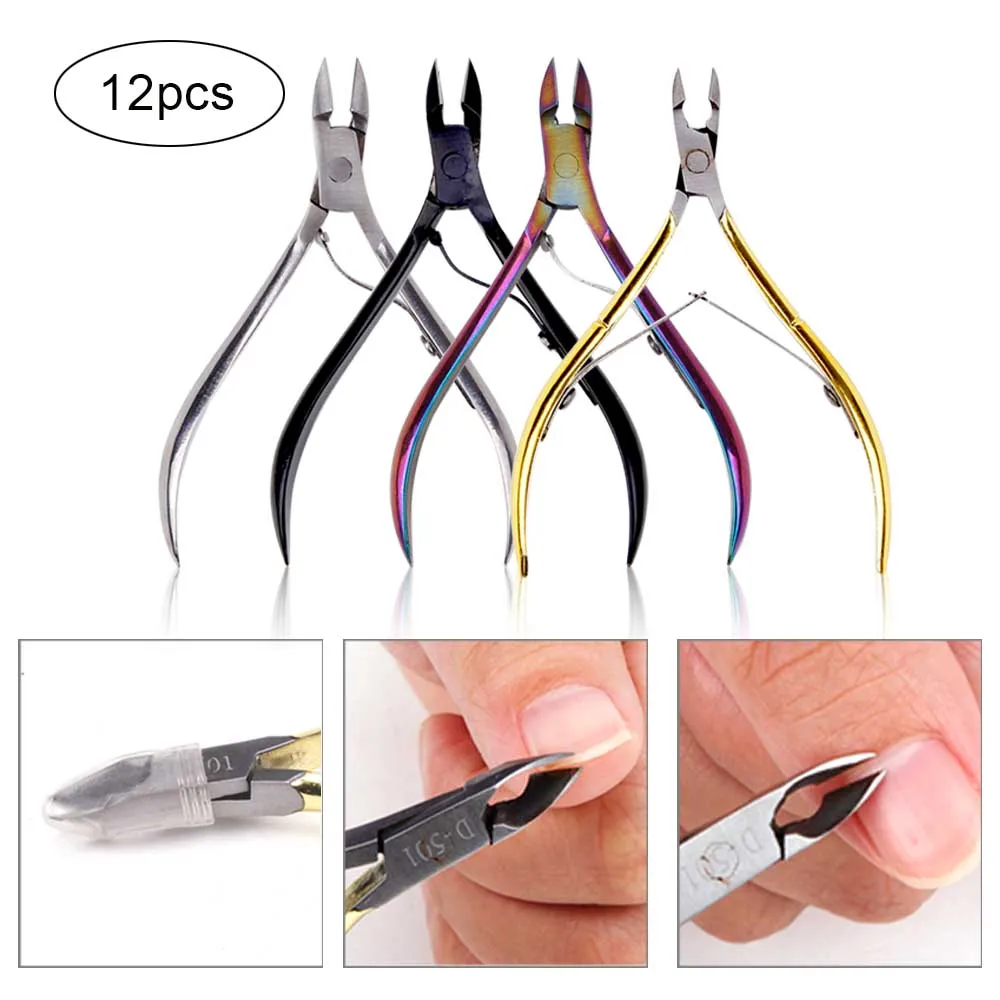 

Nail Art Cuticle Nipper Clipper Toenail Ingrown Dead Skin Remover Scissor Edge Cutter Trimming Stainless Steel Nail Art Scissors