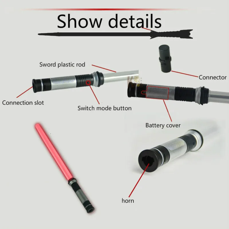 Игрушечные световые мечи для детей меч oyuncak светящийся джедай лазерный светится