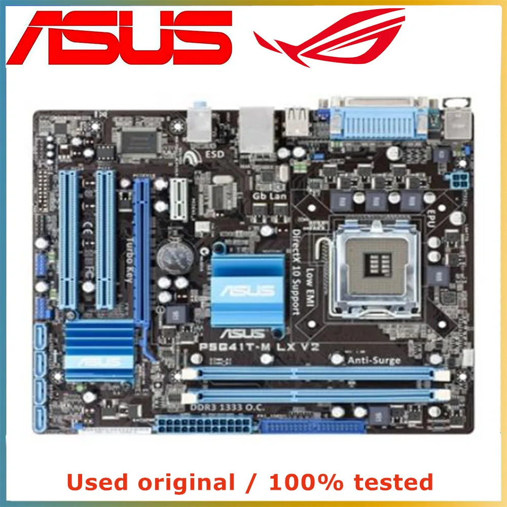 Для процессора Intel G41 LGA 775 для ASUS P5G41T-M LX V2 материнская плата компьютерная розетка