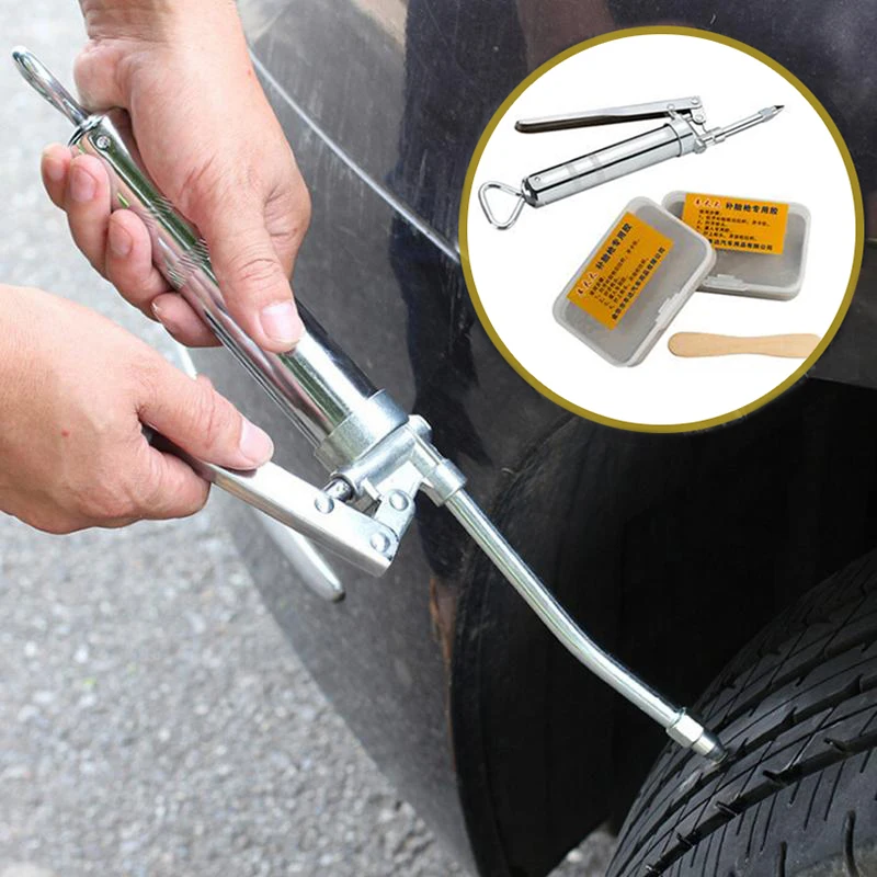 

Car Tire Repair Kit Internal Rubber Rubber Strip Emergency Vacuum Tire Fast Repair Tool Quick Repair With Long Tire Filler