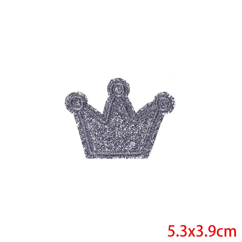Нашивки с утюгом мультяшная Милая корона Пришивные наклейки ткань сделай сам для