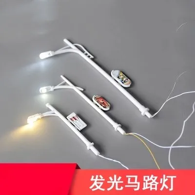 100pcsOutdoor Advertising Lamp Model with LED light Miniature for Train Layout |