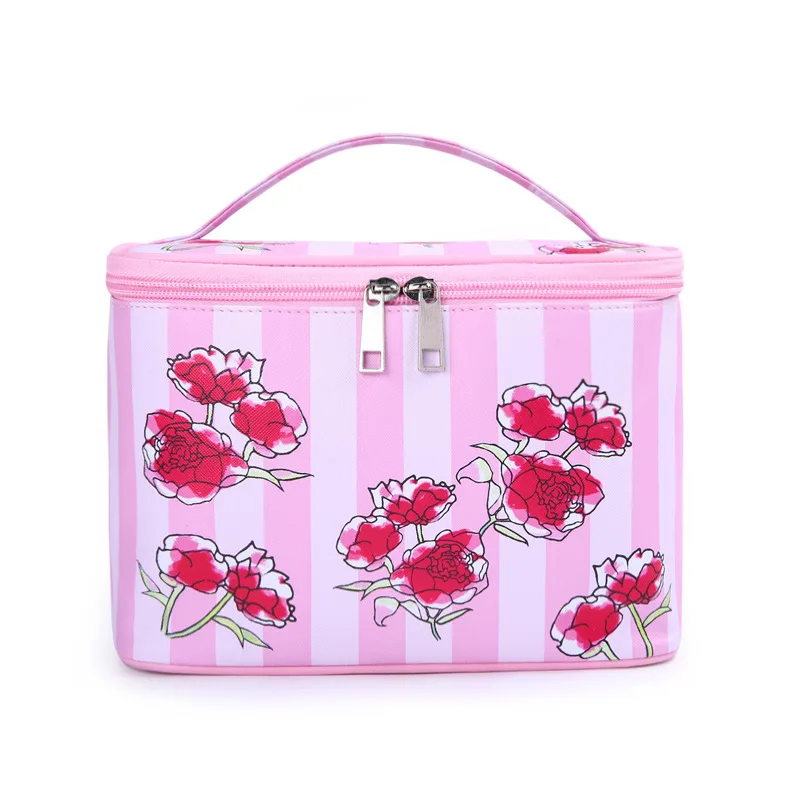 

Large Capacity PU Women Cosmetic Bag Travel Organizer Make Up Box Toiletry Kit Wash Bath Toiletries Bag Waterproof Storage Bag