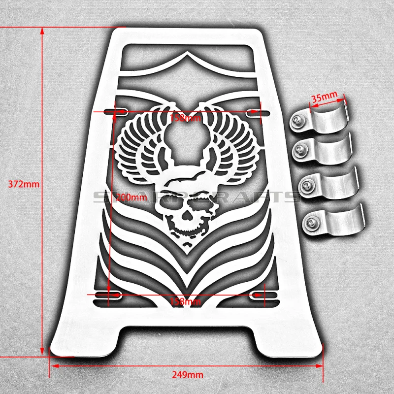 Защитная крышка для радиатора и гриля мотоцикла в виде черепа YAMAHA Drag Star XVS1100 Classic